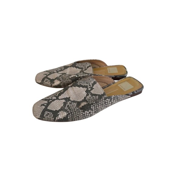 DOLCE VITA Bree Snake Print Mules Loafer Flats Size 9.5 - Picture 6 of 7
